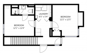 Residential schematic floor plan image
